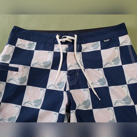 Vans Checkerboard Roses Swim Trunks - Picture 3 of 11
